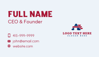 American Patriot Letter A Business Card