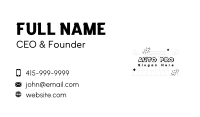 Playful Quirky Doodle Drawing Business Card