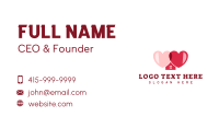 Red Love House Business Card Design