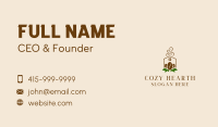 Organic Cafe House Business Card Image Preview