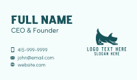 Stretching Pet Dog  Business Card