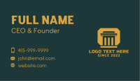 Column Government Structure Business Card