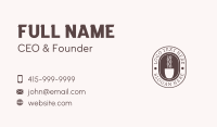 Coffee Shop Wordmark  Business Card