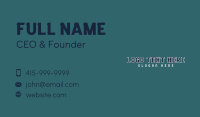 School Varsity Wordmark Business Card