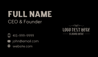 Thriller Business Card example 3