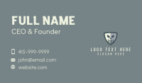 White Skull Shield Business Card