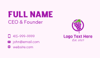 Grape Flavored Juice Business Card Design