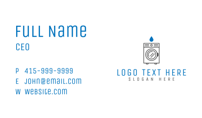 Simple Laundry Business Business Card