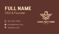 Brown Tribal Eagle Business Card Design