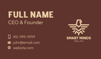 Brown Tribal Eagle Business Card