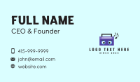 Radio Music Mascot  Business Card