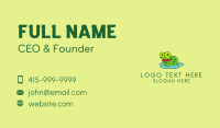 Happy Pond Frog  Business Card