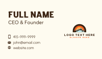 Rustic Travel Mountain Business Card Design