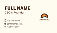 Rustic Travel Mountain Business Card