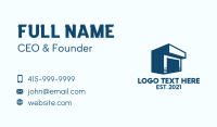 Blue Silhouette Warehouse  Business Card