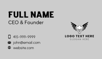 Skull Wings Gamer Business Card Design
