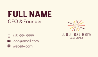 Celebration Business Card example 2