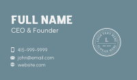 White Business Firm Business Card Design