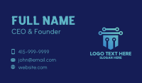 Blue Electrical Shield  Business Card