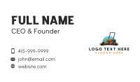 Lawn  Grass Mower  Business Card Design