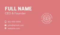 Homewares Business Card example 2