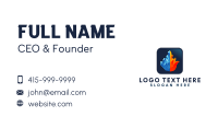 Fire Ice Element Business Card