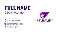 Horse Wing Racing Business Card Design