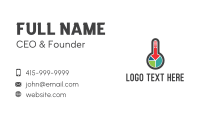 Thermometer Chart Business Card