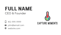 Thermometer Chart Business Card