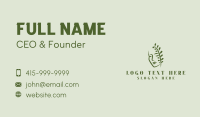 Eco Leaf Lady Business Card