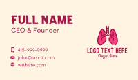 Lung Center Business Card example 1