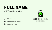 Tiny House Padlock Real Estate  Business Card Design