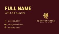 Gold Horse Stallion Business Card Design