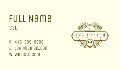 Cloche Restaurant Cuisine Business Card