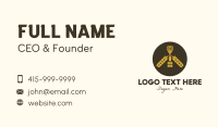 Gold Wheat Whisk Business Card