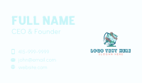 Flower Earth Globe Business Card Design