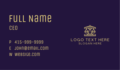 Courthouse Law Firm  Business Card