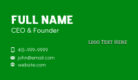 Degree Business Card example 2