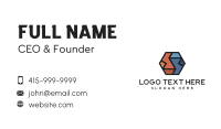 Geometric Hexagon Puzzle  Business Card