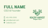 Green Organic Heart Business Card Image Preview