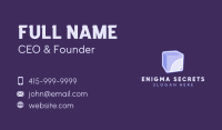 3D Purple Cube Business Card Image Preview