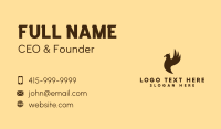 Black Wild Bird Business Card Design