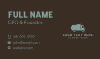 Dump Truck Transportation Business Card Design