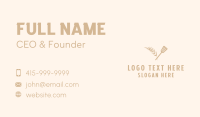 Organic Food Wordmark Business Card Design