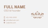 Elegant Floral Boutique Business Card Design