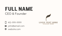 Academic Learning Quill Business Card