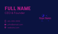 Moon Star Wordmark Business Card