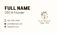 Organic Cup Coffee Business Card