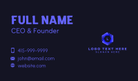 Generic Tech Hexagon Business Card