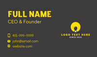 Lightbulb Idea Concept  Business Card